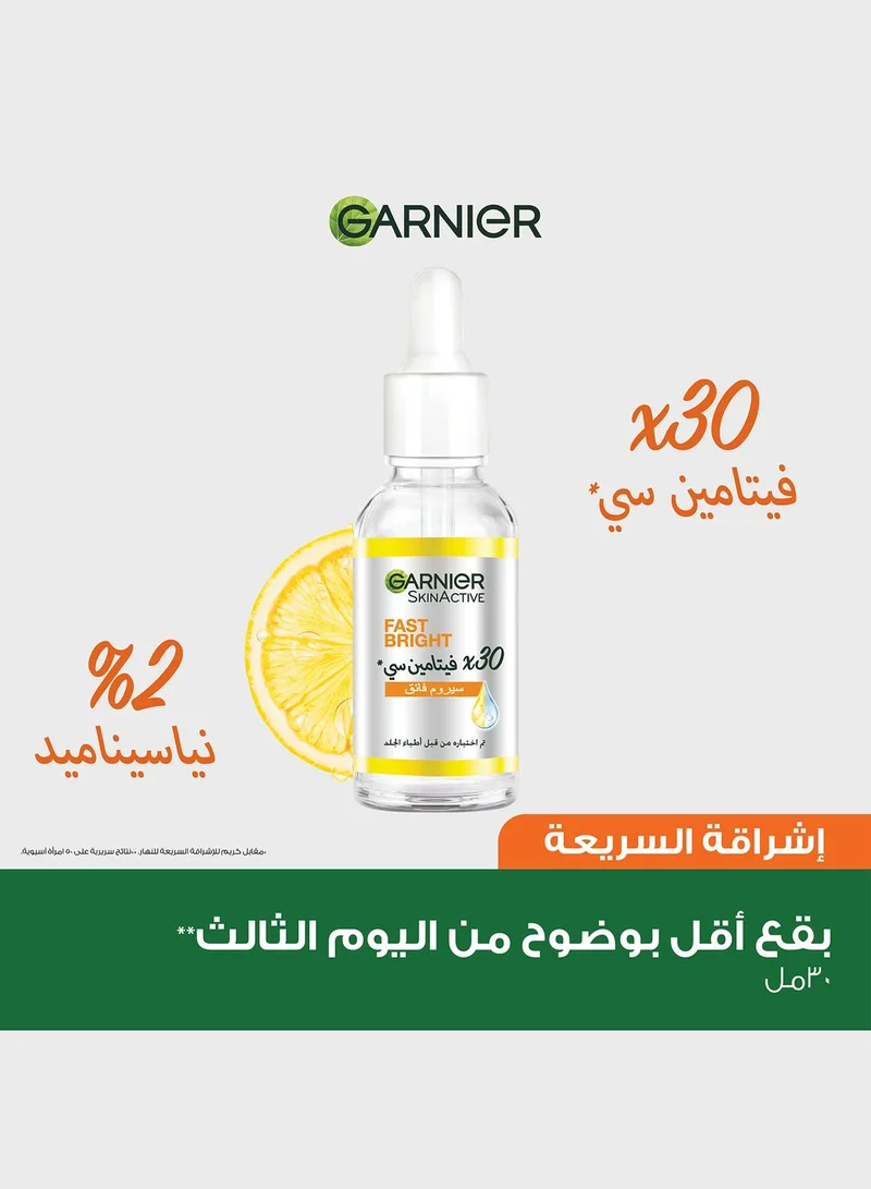 garnier Skin Active Fast Bright 30x Vitamin C Anti Dark Spot Serum 30Ml