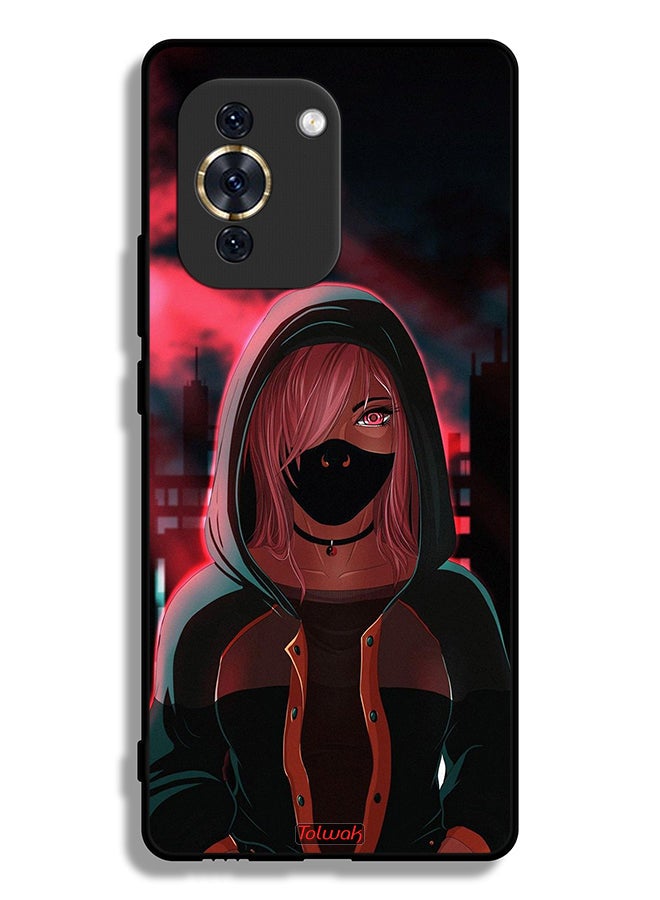 Tolwak Huawei nova 10 Protective Case Cover Girl Wear Mask Art - Image 2