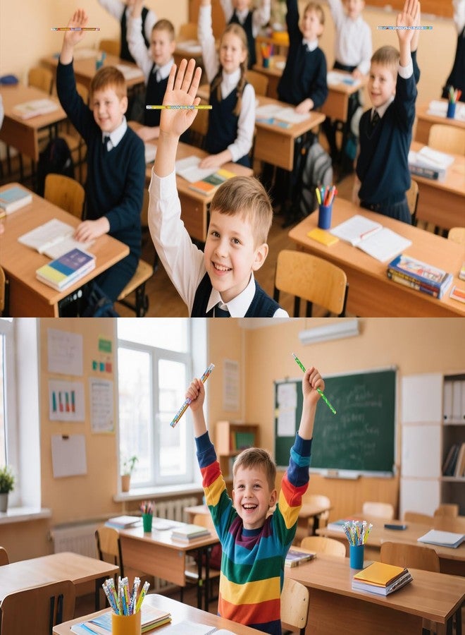 cnomg 60 Pcs Welcome Back to School Pencils First Day of School Motivational Pencils with Eraser Bulk Wood Writing Instrument for Teachers Classrooms Exams eward Gifts Stationery Party - Image 4