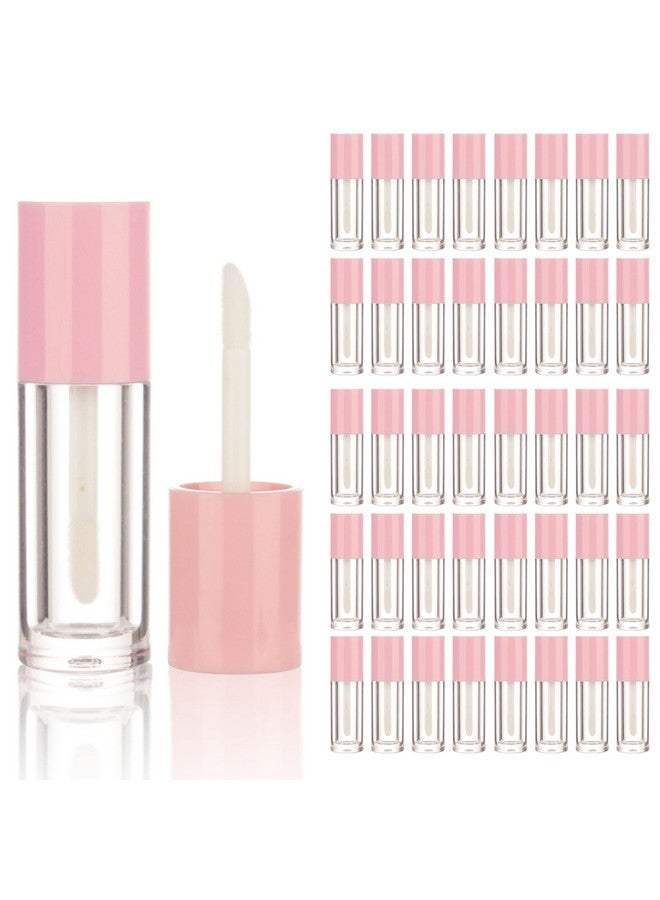 COSIDEA 40Pcs Empty Pink Mini Lip Gloss Tubes 2.5Ml 0.08 Oz Lipgloss Tube With Wand Applicator For Lip Oil Tint Bottles Container - Image 2