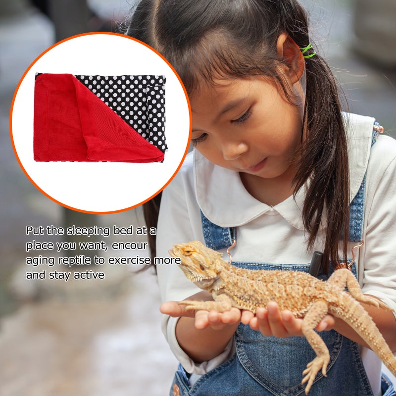 2pcs Reptile Sleeping Cushion Household Pet Sleeping Bed Reptile Sleeping Blanket - Image 3