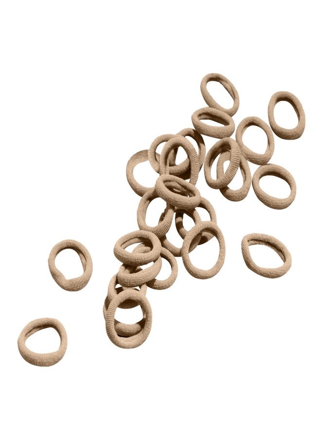 Gimme Beauty No Snag Braid Ends - Seamless Nylon & Spandex Hair Ties for Braids - No-Snag Gentle Hold Design - Zero-Dent, Daily Hair Accessories - 25 Pack, Blonde - Image 1