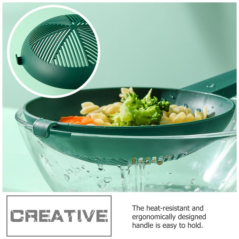 2Pcs Colander Spoon Slotted Spoon Strainer Spoon Kitchen Gadget for Home - Image 4