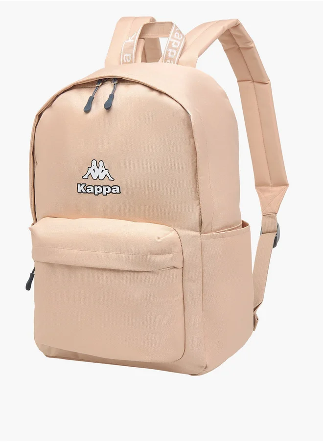Kappa Girls Logo Print School Backpack with Zip Closure and Adjustable Strap - 29x15x42 cm