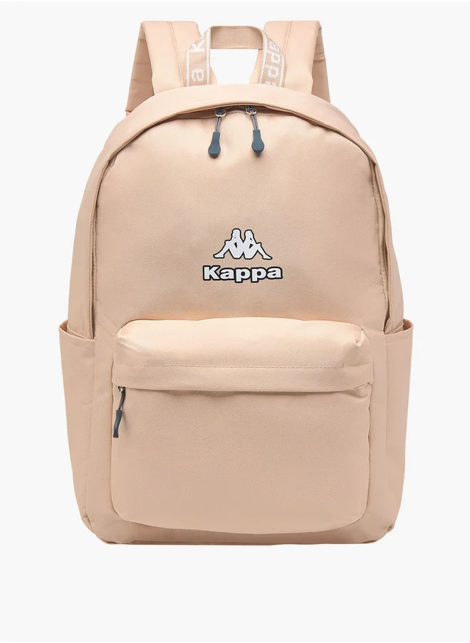Kappa Girls Logo Print School Backpack with Zip Closure and Adjustable Strap - 29x15x42 cm