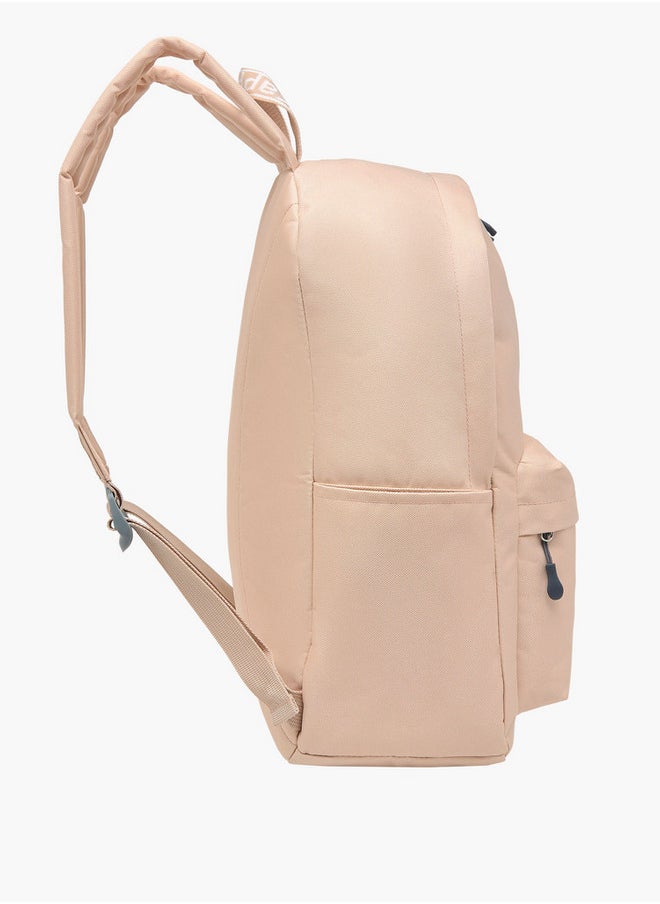 Kappa Girls Logo Print School Backpack with Zip Closure and Adjustable Strap - 29x15x42 cm  - Image 3
