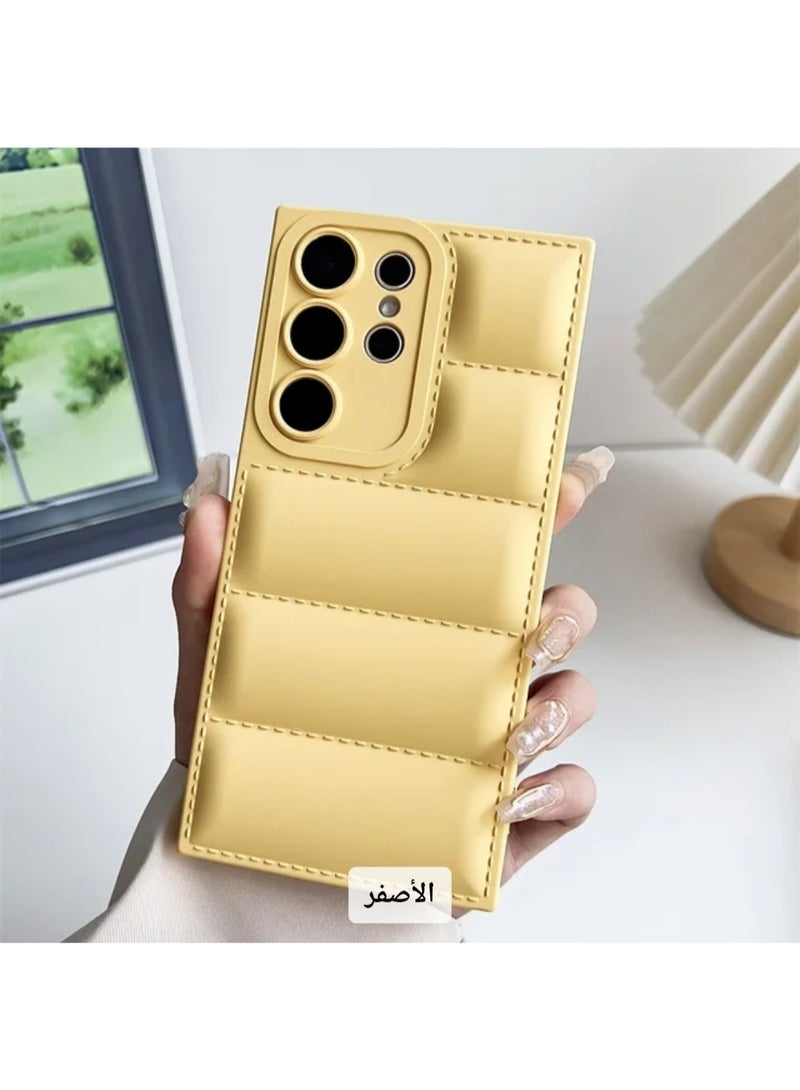 Luxury Shockproof Silicone Protective Case for Samsung Galaxy S25ULTRA (Black) Luxury Shockproof Silicone Protective Case for Samsung Galaxy S25ULTRA (Yellow) - Image 1