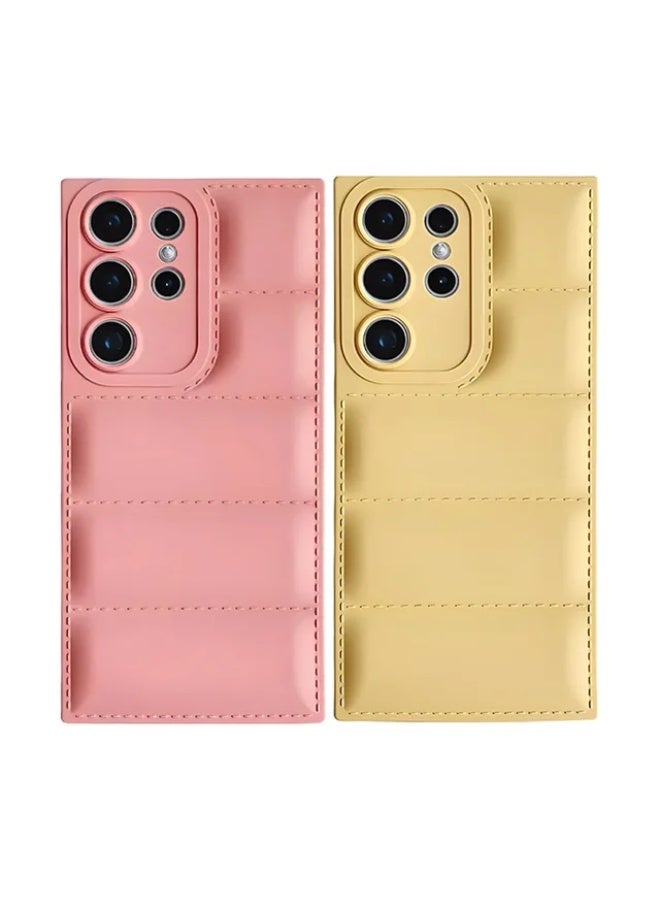 Luxury Shockproof Silicone Protective Case for Samsung Galaxy S25ULTRA (Black) Luxury Shockproof Silicone Protective Case for Samsung Galaxy S25ULTRA (Yellow) - Image 4