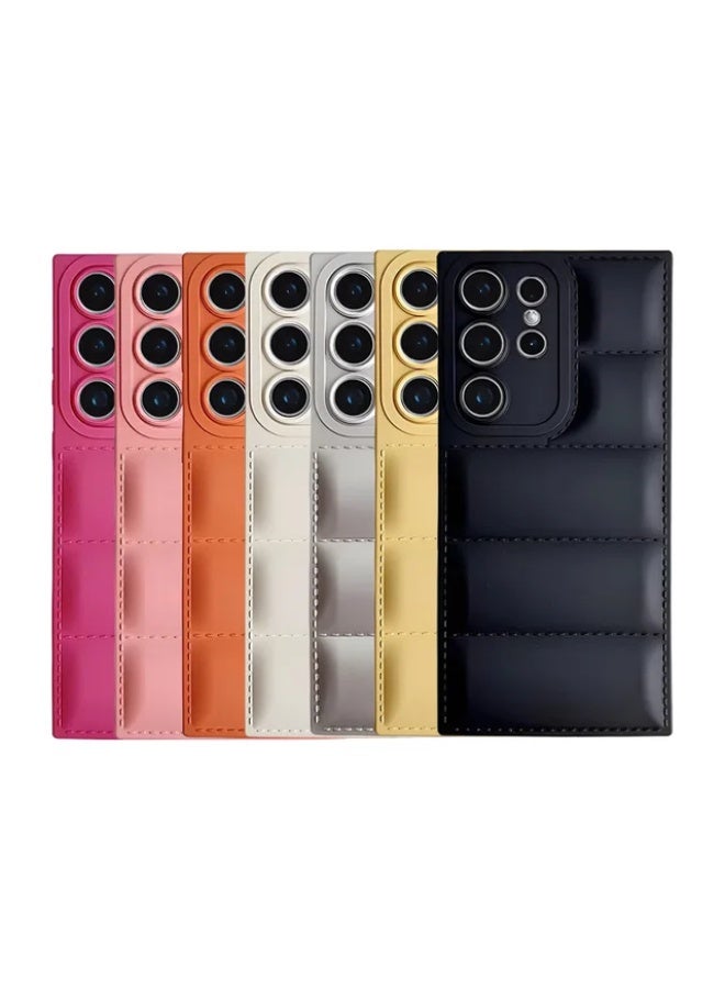 Luxury Shockproof Silicone Protective Case for Samsung Galaxy S25ULTRA (Black) Luxury Shockproof Silicone Protective Case for Samsung Galaxy S25ULTRA (Yellow) - Image 5