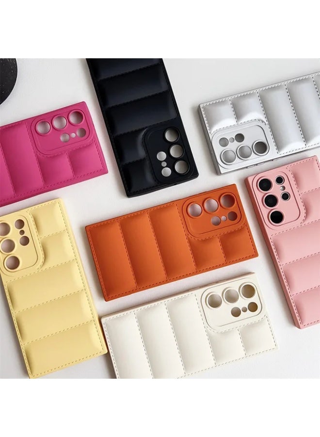 Luxury Shockproof Silicone Protective Case for Samsung Galaxy S25ULTRA (Black) Luxury Shockproof Silicone Protective Case for Samsung Galaxy S25ULTRA (Yellow) - Image 3