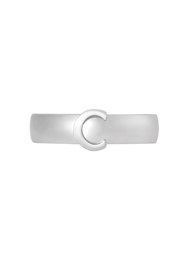 CERRUTI 1881 Luigi Silver Stainless Steel Ring for Men 62mm