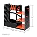 Play Platoon Storage Rack for Nerf Gun Storage Nerf Accessories Sturdy Wood Construction Dart Holder 6 Toy Gun Holder for Wall with Pegboard Wall Organizer Includes 20 Pegs - Image 3