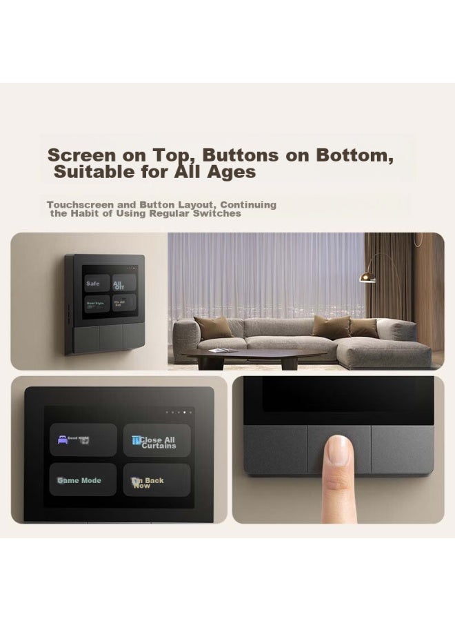 M I Xiaomi Smart Home Panel With Touchscreen Buttons, Dual Control, Xiao Ai Voice Control - Image 4