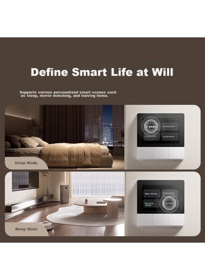 M I Xiaomi Smart Home Panel With Touchscreen Buttons, Dual Control, Xiao Ai Voice Control - Image 5
