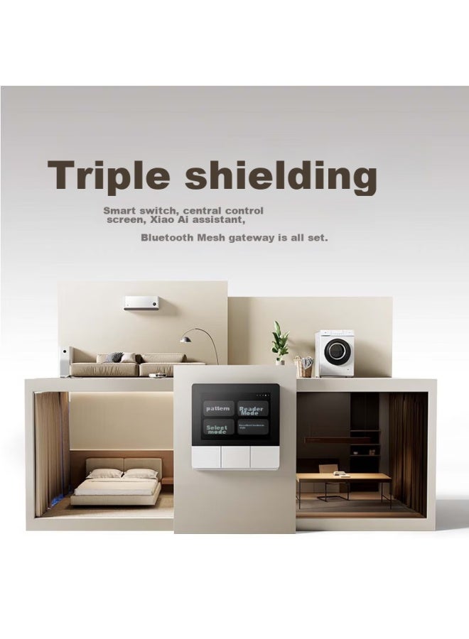 M I Xiaomi Smart Home Panel With Touchscreen Buttons, Dual Control, Xiao Ai Voice Control - Image 3