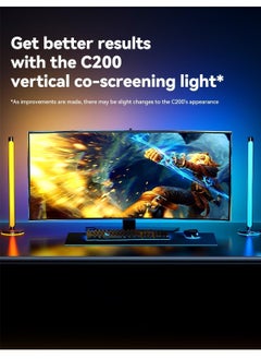 GUDOO Monitor Led Backlights Led Strip Lights That Sync with Screen Color or Music Rgbic Computer Light Bar Behind Monitor Leds for Desk Gaming Usb Interface Software Control Supports Pc or Mac 24 In  - Image 5