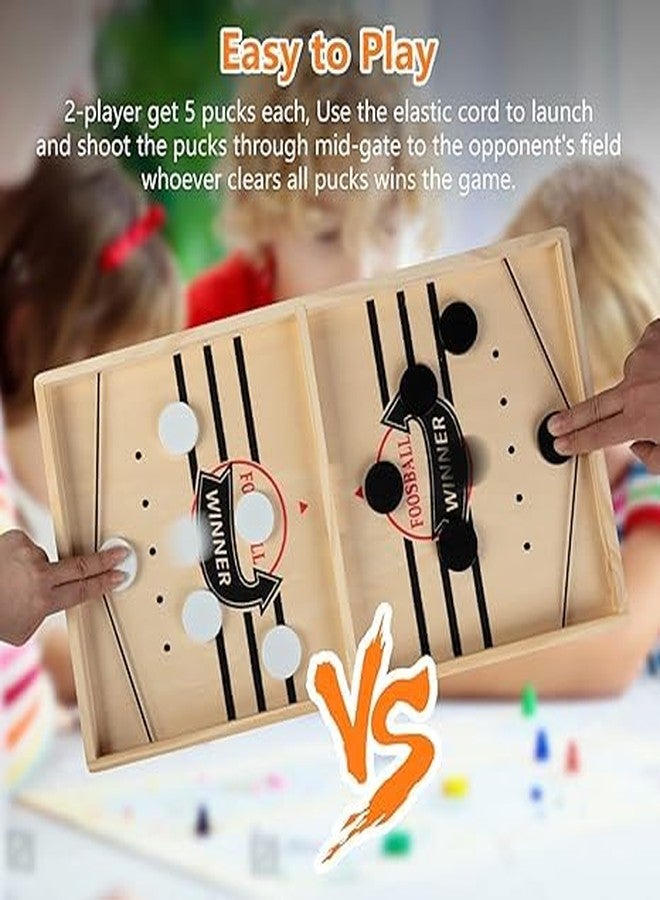 Mashes String Hockey Table Board Game - Fast Sling Puck Indoor Game for Kids and Adults - Fastest Finger Game - Image 3