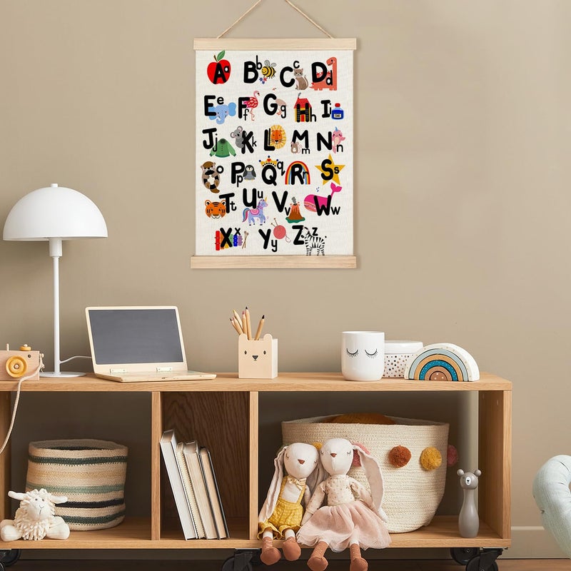 Ryycdoi الحضانة جدار ديكور البيسبول أبجدية الحضانة جدار الفن ملصق البيسبول جدار ديكور ABC ALPHABET تعليمية الملصقات جدار ديكور للأولاد الأطفال غرفة الحضانة 12x16 بوصة - Image 4