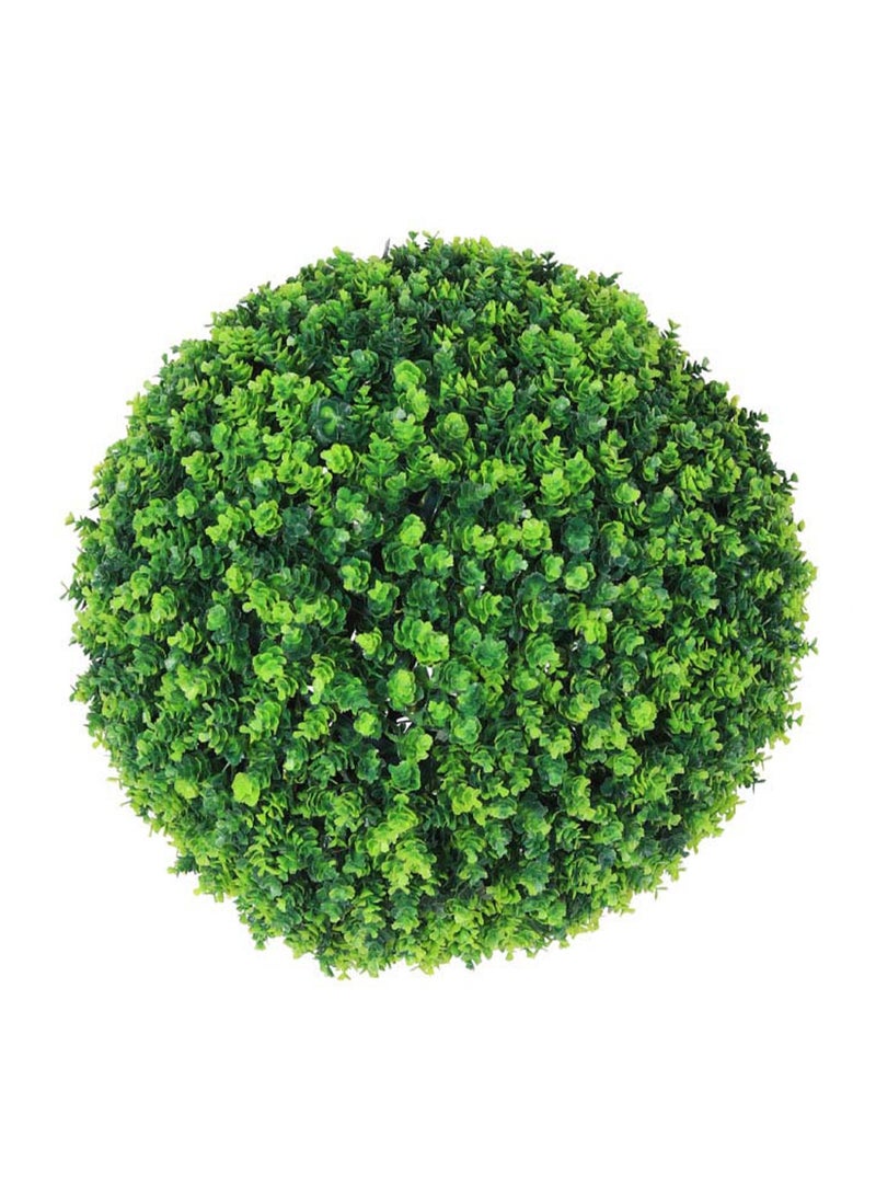 Alrassi Artificial Green Plant Ball – 38 cm Height, Elegant Decoration for Gardens, Entrances, and Balconies - Image 1