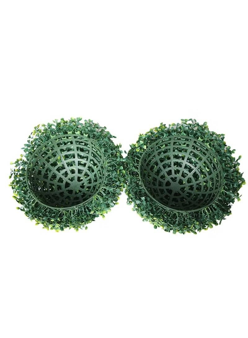 Alrassi Artificial Green Plant Ball – 38 cm Height, Elegant Decoration for Gardens, Entrances, and Balconies - Image 4