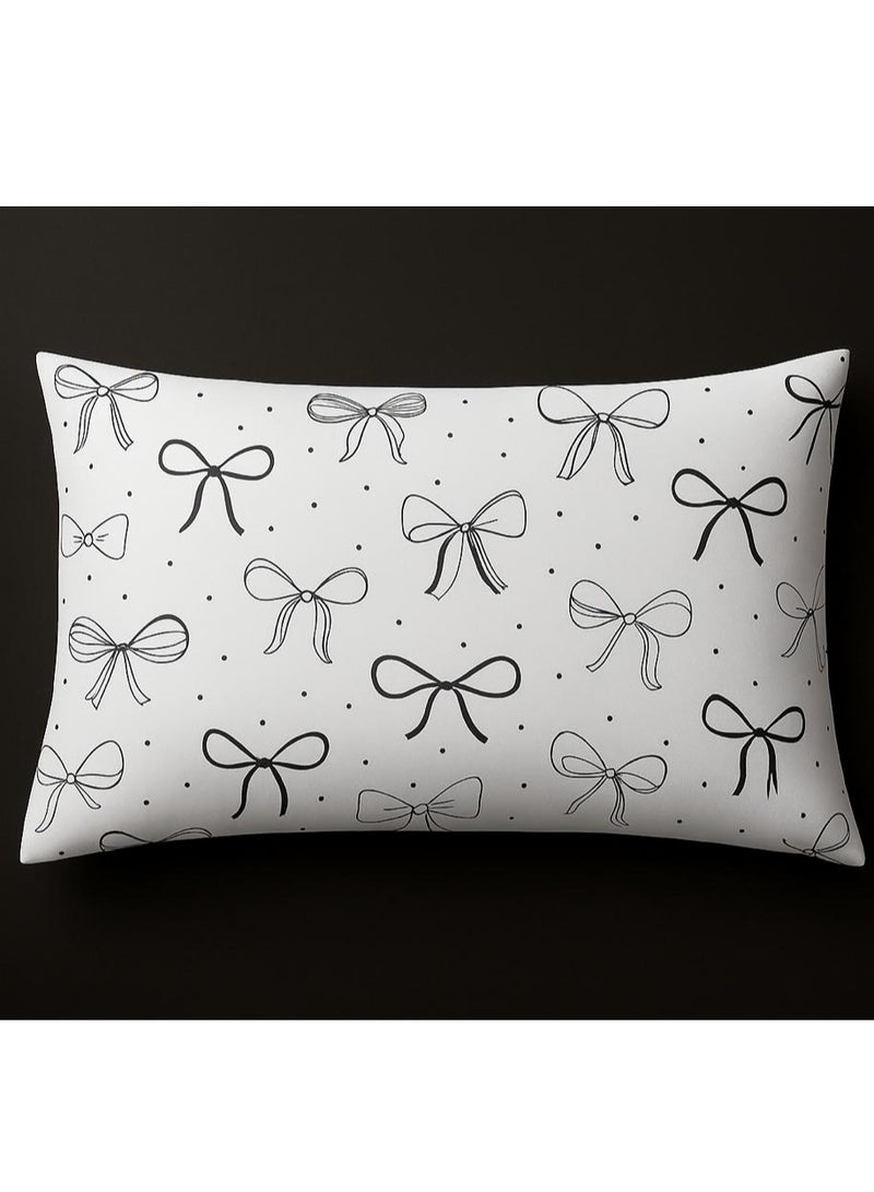 يارلن-عبوة مكونة من قطعتين كيسين مخدة صغير 50*70 تصميم فيونكة شيك