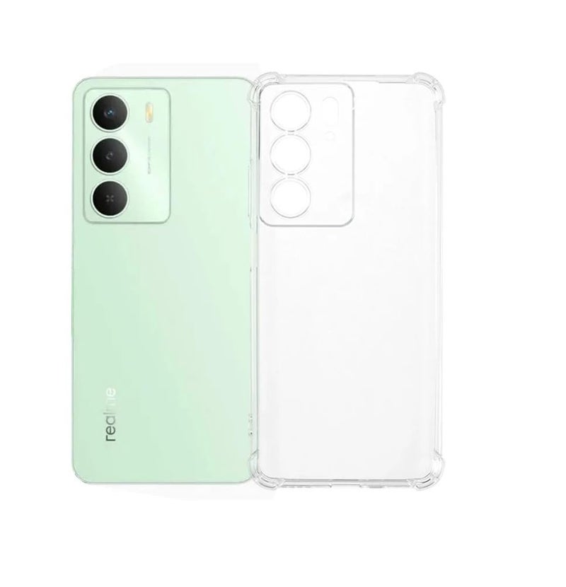 REALCASE Silicone Realme 14X 5G Back Cover Case, Scratch Resistant Protective Crystal Clear Transparent Shock Proof Bumper Back Cover Case for Realme 14X 5G - Image 1