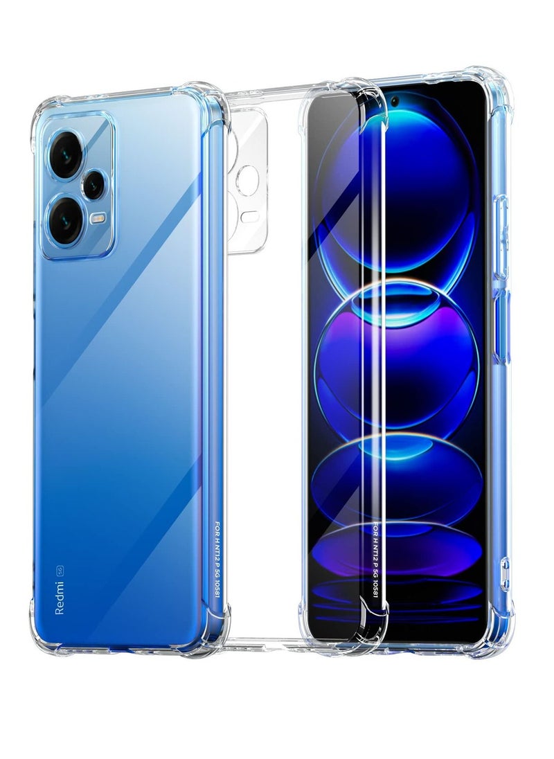 Houmt Redmi Note 12 Pro 5G Case Slim Anti Scratch Shock Absorption Bumper TPU Shockproof Protective Cover  - Image 1