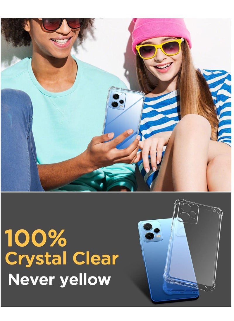 Houmt Redmi Note 12 Pro 5G Case Slim Anti Scratch Shock Absorption Bumper TPU Shockproof Protective Cover  - Image 2