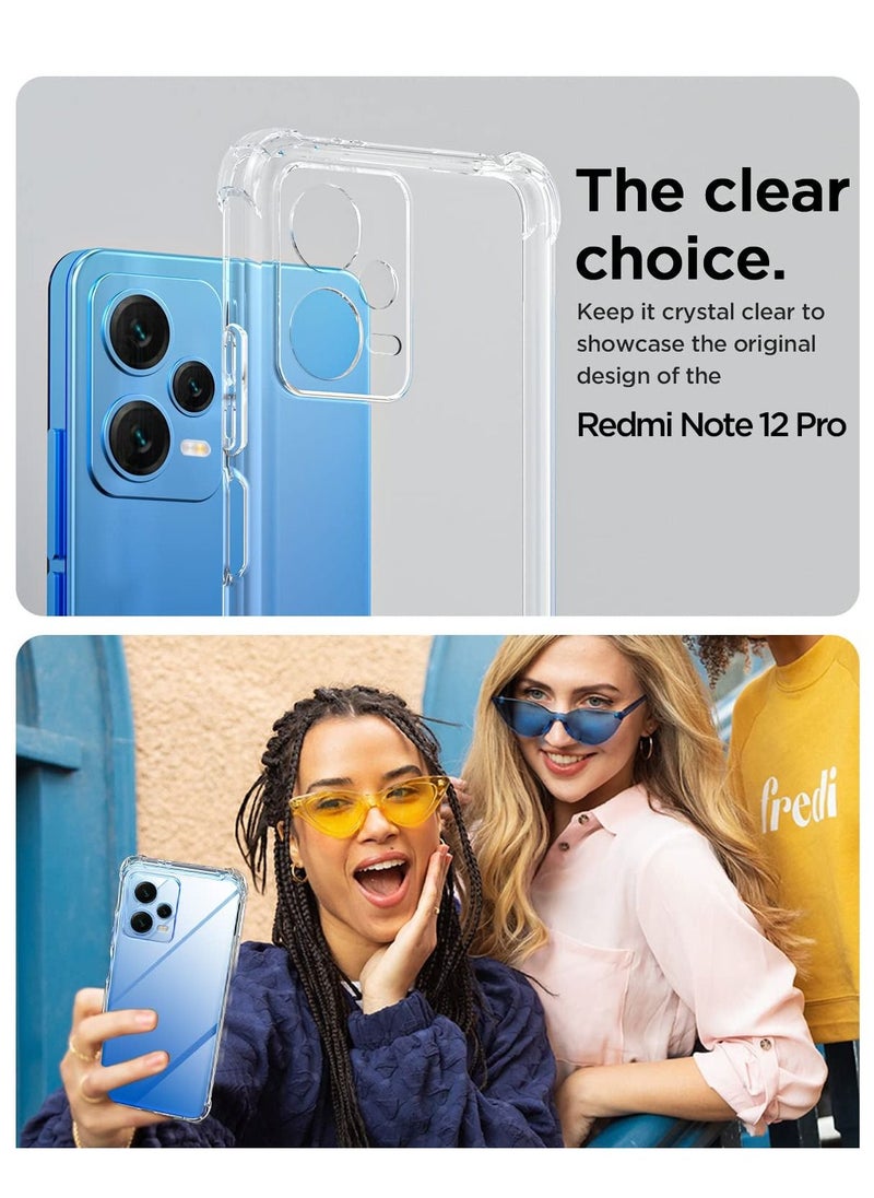 Houmt Redmi Note 12 Pro 5G Case Slim Anti Scratch Shock Absorption Bumper TPU Shockproof Protective Cover  - Image 5