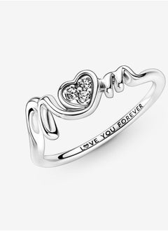 Pandora Violet Pandora "Mum" pavé heart-shaped ring  - Image 4