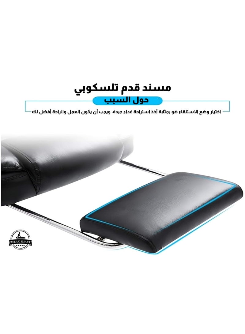 Relax Smart RelaxSmart Full Body Massage Chair – Ergonomic Reclining Chair with Heat and Vibration Function for Relaxation and Comfort, Brown - Image 3