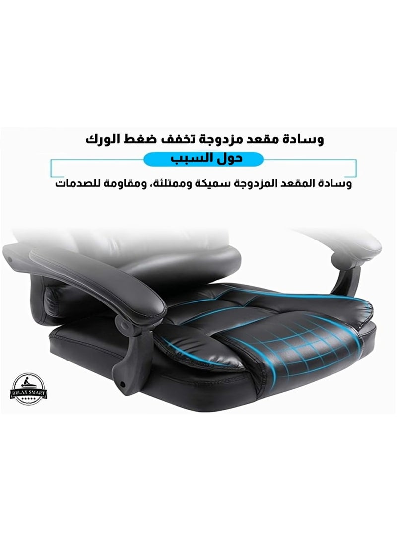 Relax Smart RelaxSmart Full Body Massage Chair – Ergonomic Reclining Chair with Heat and Vibration Function for Relaxation and Comfort, Brown - Image 5