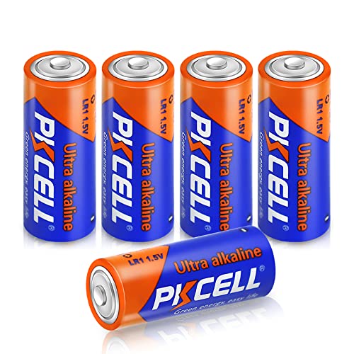 PKCELL N Size 1.5V Alkaline Batteries, 5 Pack Ultra Long-Lasting MN9100/E90/LR1 Medical Battery for Medical Devices, GPS Trackers, Flashlights, Key Fobs, 10-Year Shelf Life - Image 1