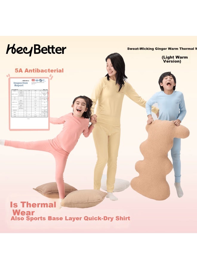 Heybetter 5a Antibacterial Children's Thermal Sweat-wicking Quick-dry Autumn Shirt Suitable For 5°~15°c - Image 3