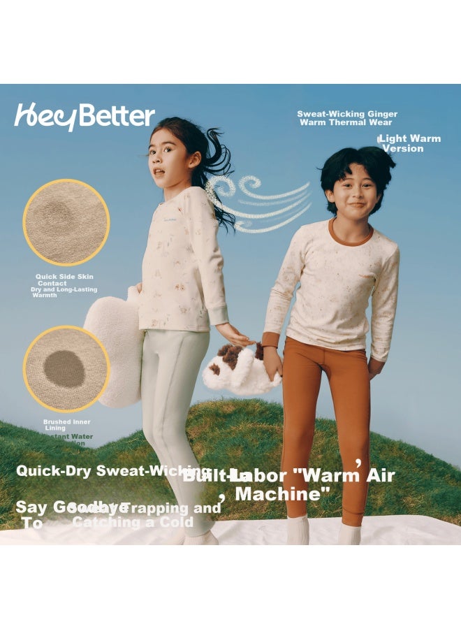 Heybetter 5a Antibacterial Children's Thermal Sweat-wicking Quick-dry Autumn Shirt Suitable For 5°~15°c - Image 1