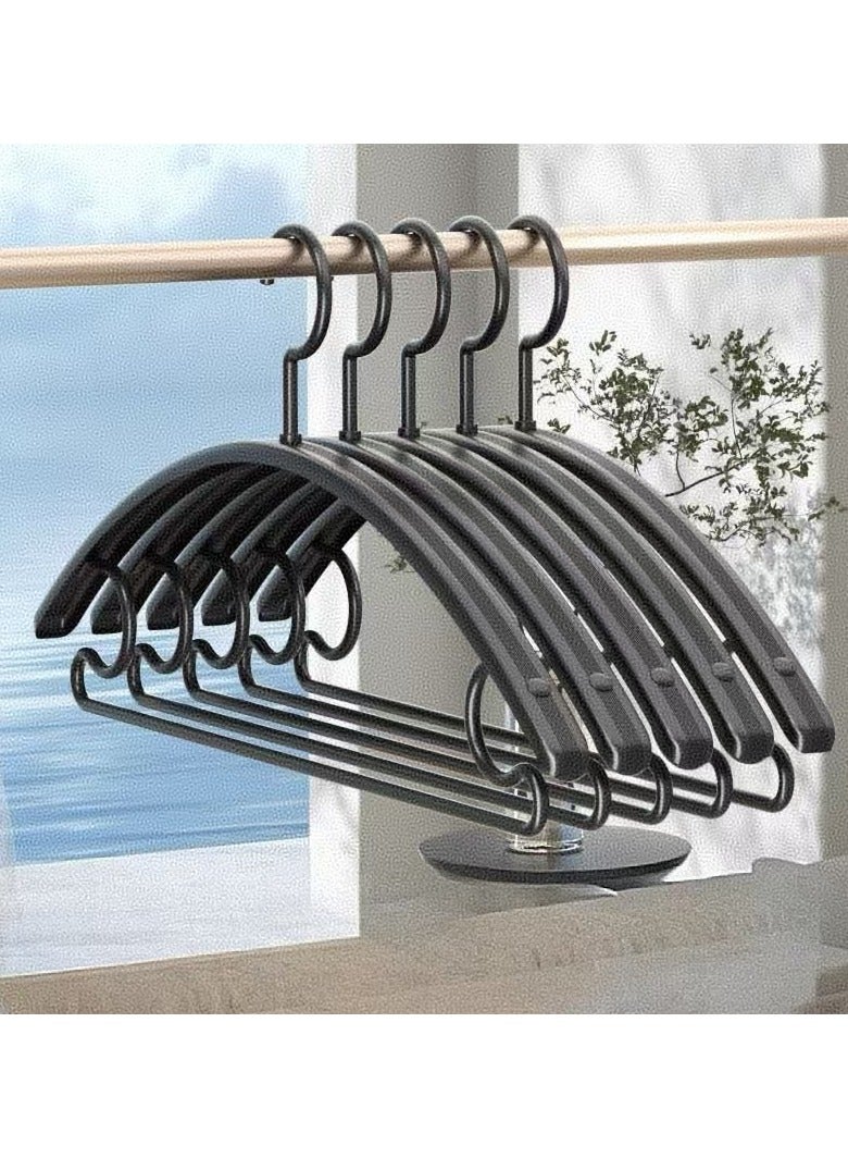 Aluminum alloy hangers, indoor balcony, semi-circular, seamless hangers, 5 pieces - Image 1