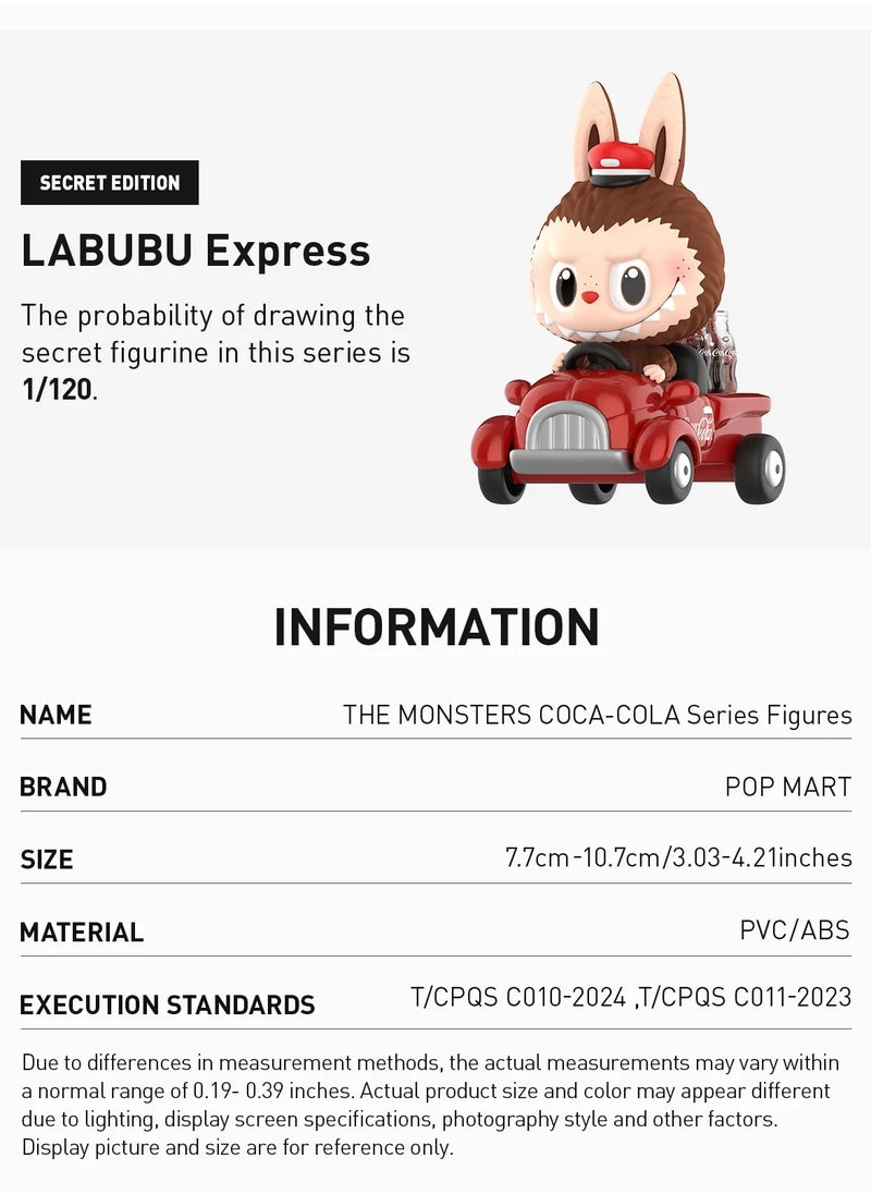 Generic - POP MART  labubu The monsters Coca-Cola  series dolls blind box dolls  random design action figures collectible toys home decoration  holiday birthday gifts for boys and girls single boxed set - Image 1