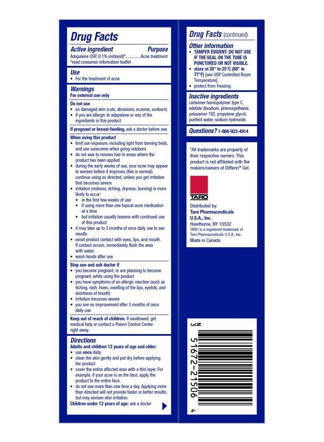 Taro Adapalene 0.1% Acne Treatment Gel - Paraben Free (1.6oz) - Image 3