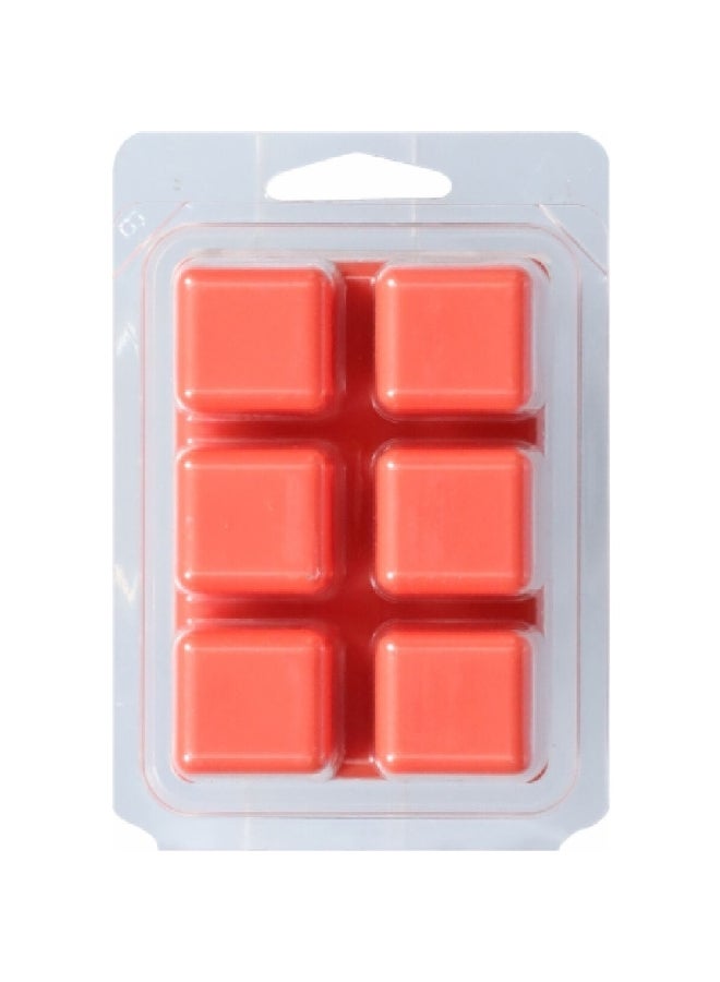 كاندل-لايت 6 قطع مكعبات شمع معطرة بشدة برائحة الماندرين وباللون الأحمر وبوزن 2.5 أونصة 8983271 - Image 2