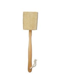 Mr.Cui'shop Natural Exfoliating Loofah Luffa Loofa Bath Brush On A Stick With Long Wooden Handle Back Brush For Men & Women Shower Sponge Body Back Scrubber Pack Of 1  - Image 1