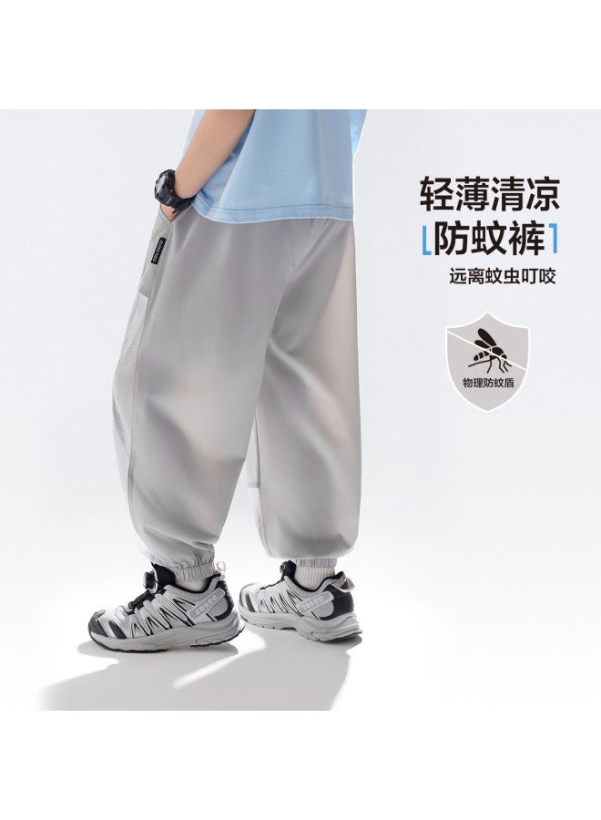 Zuoxi Boys' Pants Summer Thin Breathable Kids' Mosquito-proof Trousers Sports Shorts Cooling Girls' Long Pants Trendy Big Kids' Clothing - Image 4
