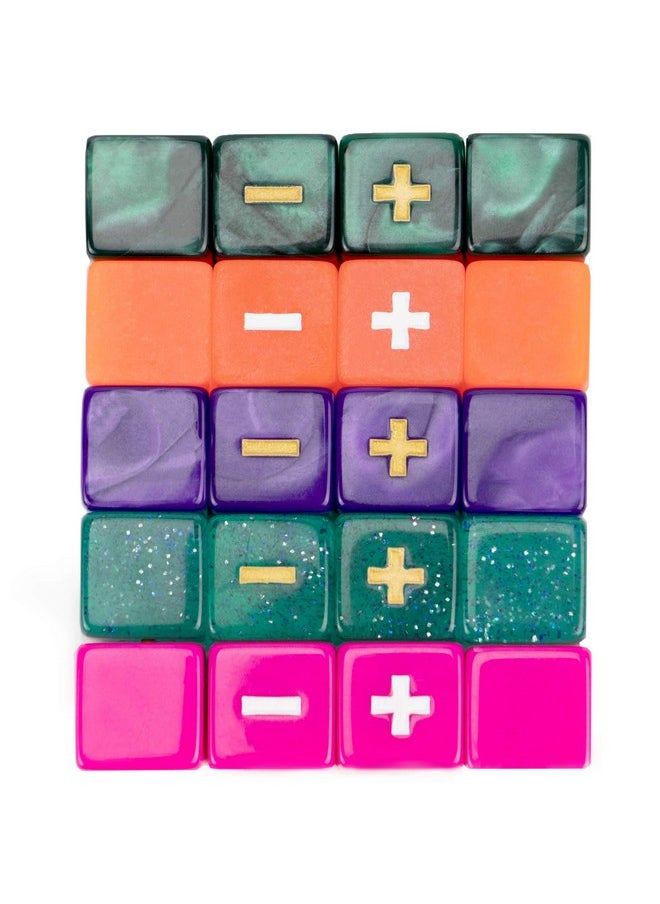 Wiz Dice Wiz Dice - Fudge Dice GM Starter Set - Polyhedral Set with Bag for RPG Adventure Games - D6 Dice with Plus, Minus, and Blank Faces - Mystical - 20 ct  - Image 3