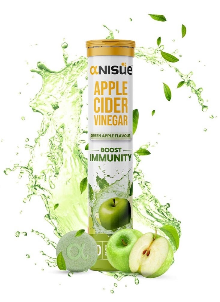 Anisue ANISUE APPLE CIDER VINIGER - GREEN APPLE FLAVOUR EFFER TAB 20S 