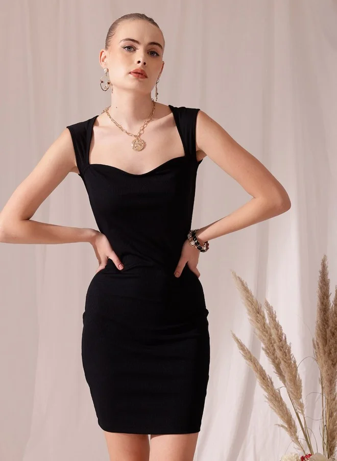 STREET 9 Black Bodycon Dress For Women