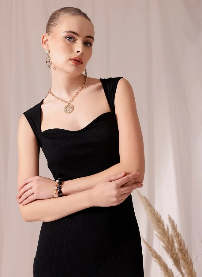 STREET 9  Black Bodycon Dress For Women for Women | Best Price UAE
