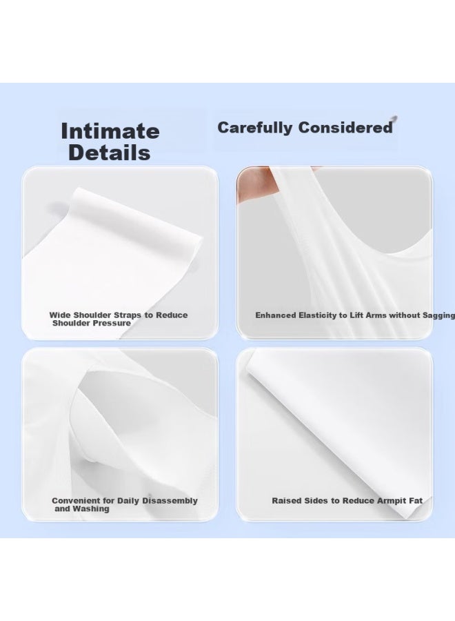 Badigao Disposable Bra For Women, Seamless Ice Silk Summer Military Training Breathable Cool Push-up Bra Ladies XL - Image 3