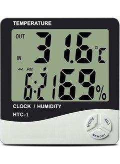 Practical Desktop Digital Thermometer Humidity Meter Clock