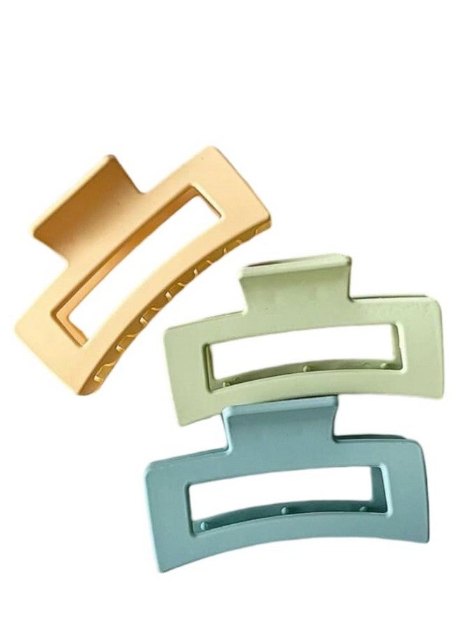 Radhya Accessories Pastel 10 Cm Matte finish Hair Claws for Women (Pack of 2) Hair Claw Clutchers for Girls Hair Clips Korean Hair Accessories - Image 1