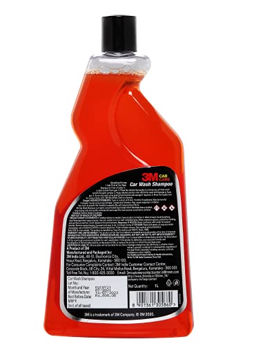 3M Car wash Shampoo (1 Litre) | High Foam for Deep Cleaning | Remove Tough Dirt | Safe on Paint | pH Neutral - Image 3