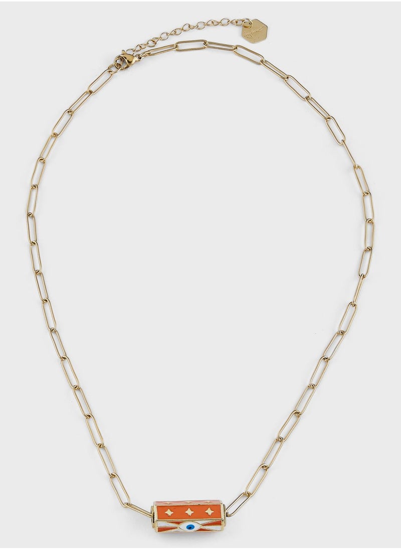 Lady Mauve - THEIA EYE CAPSULE PENDANT NECKLACE - Image 1